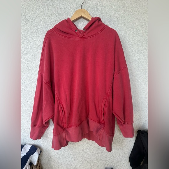 FP Movement by Free People Tops - Free People Movement Sprint To The Finish Hoodie in Red - oversized fit M/L